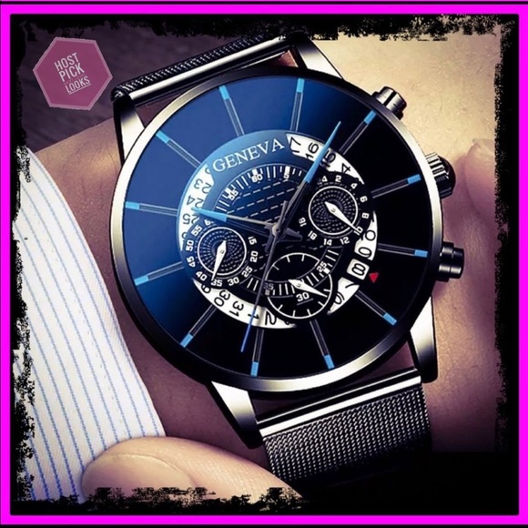 Geneva Other - 🆕 Geneva Stainless Steel Calendar Quartz Watch